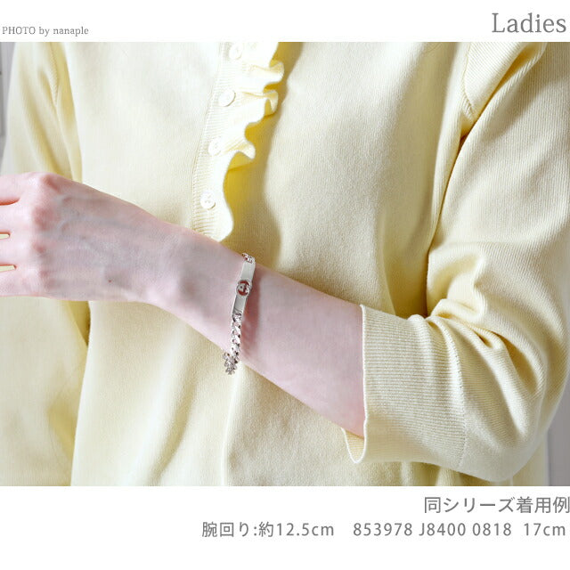 グッチ ブレスレット メンズ レディース ブランド GUCCI インターロッキング チェーン ロゴ 853978 J8400 0818 シルバー アクセサリー 853978-J8400-0818-17