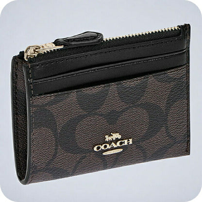 コーチ コインケース レディース ブランド COACH シグネチャー 88208 IMAA8 1 ブラック 88208-IMAA8-1