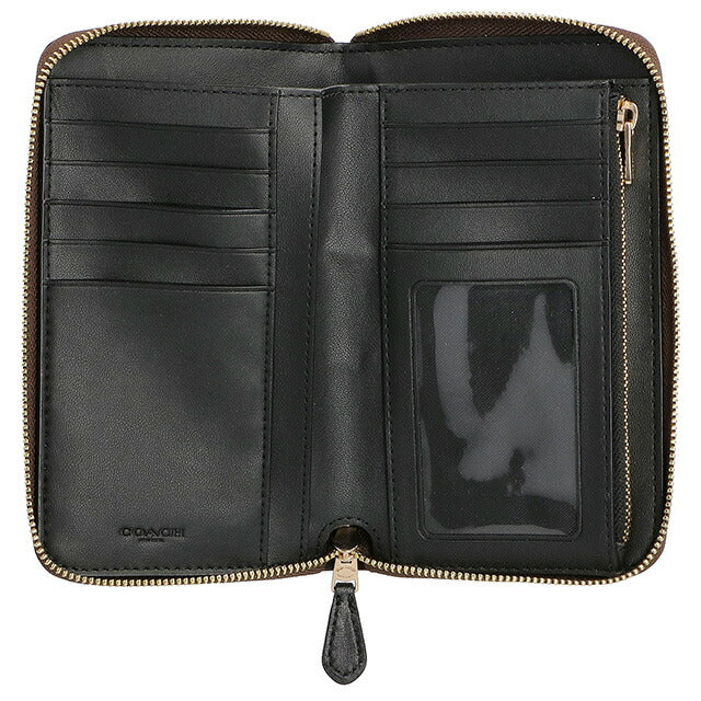 COACH マネークリップ 新品 ブラック シグネチャー 新作 メンズ COACH コーチ ショルダーバッグ シグネチャー ジャカード スリム