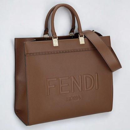 フェンディ トートバッグ レディース ブランド FENDI 8BH3860AQF5 F1NX9 ブラウン 8BH3860AQF5-F1NX9