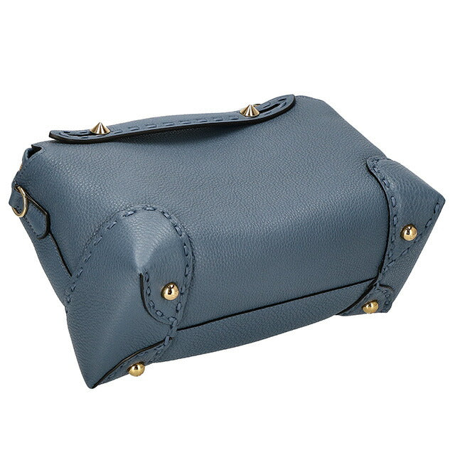 フェンディ ハンドバッグ レディース ブランド FENDI レザー 8BL146-0ANT2 F199A ブルー 8BL1460ANT2-F199A