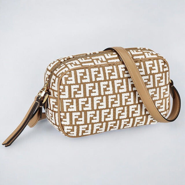 フェンディ ショルダーバッグ レディース ブランド FENDI 8BS0770APZQ F1MB1 ブラウン/ホワイト 8BS0770APZQ-F1MB1