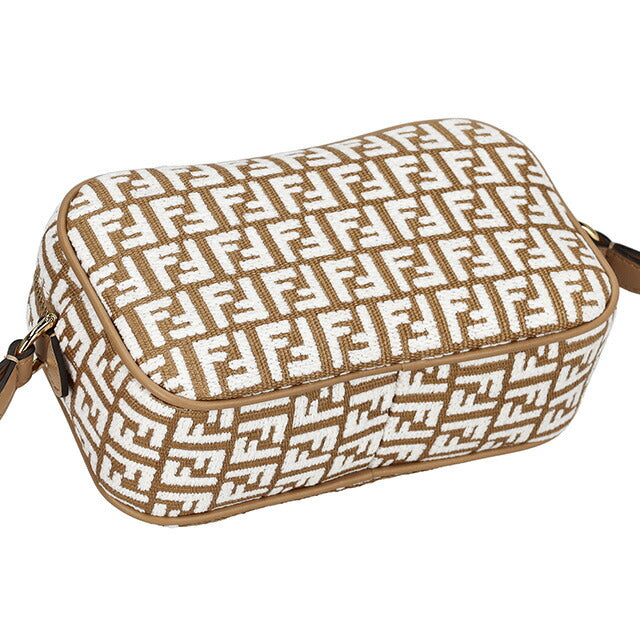 フェンディ ショルダーバッグ レディース ブランド FENDI 8BS0770APZQ F1MB1 ブラウン/ホワイト 8BS0770APZQ-F1MB1