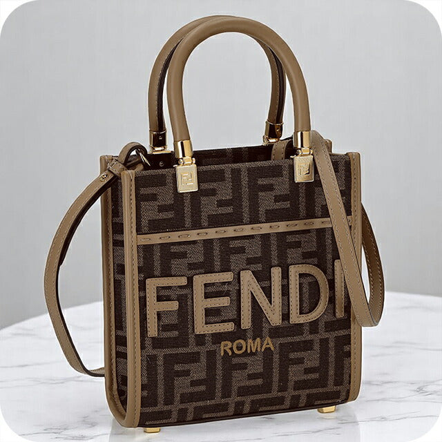 フェンディ ハンドバッグ レディース ブランド FENDI 8BS092-0ALP3 ブラウン 8BS0920ALP3-F1AOE