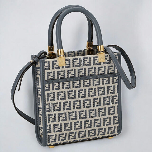 フェンディ ハンドバッグ レディース ブランド FENDI 8BS0920ARBN F1NPH アイボリー/ブルーグレー 8BS0920ARBN-F1NPH