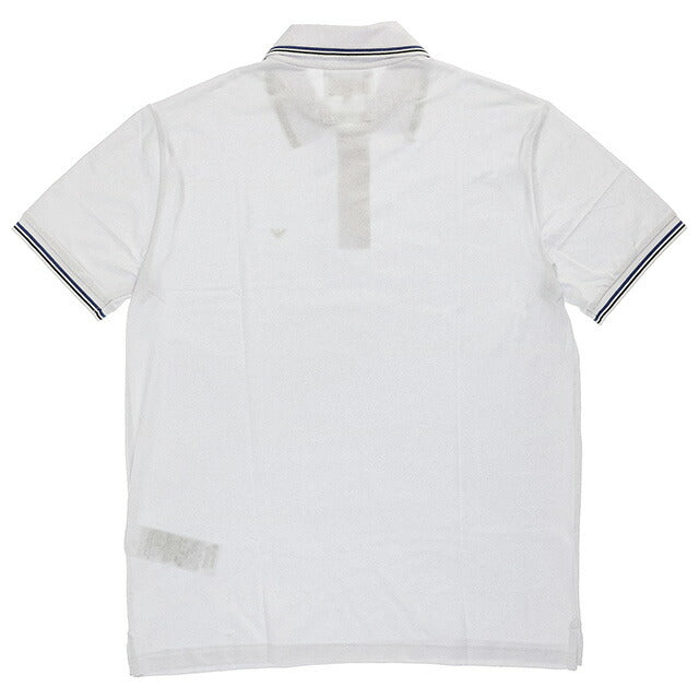 エンポリオ・アルマーニ ポロシャツ メンズ ブランド EMPORIO ARMANI 8N1FB31JPTZ 0100 M ホワイト 8N1FB31JPTZ-0100-M