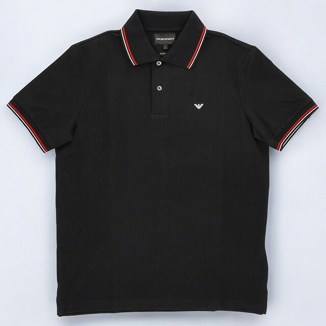 エンポリオ・アルマーニ ポロシャツ メンズ ブランド EMPORIO ARMANI 8N1FB31JPTZ 0999 M ブラック 8N1FB31JPTZ-0999-M