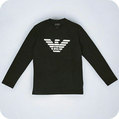 エンポリオ・アルマーニ Tシャツ メンズ ブランド EMPORIO ARMANI 8N1TN81JPZZ 0022 M ブラック 8N1TN81JPZZ-0022-M