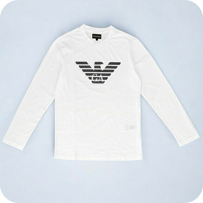 エンポリオ・アルマーニ Tシャツ メンズ ブランド EMPORIO ARMANI 8N1TN81JPZZ 0147 M ホワイト 8N1TN81JPZZ-0147-M