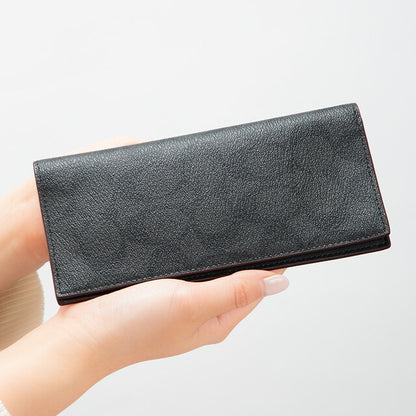 コーチ 長財布 メンズ ブランド COACH シグネチャー 91635 QBLWO 1 ブラック 91635-QBLWO-1