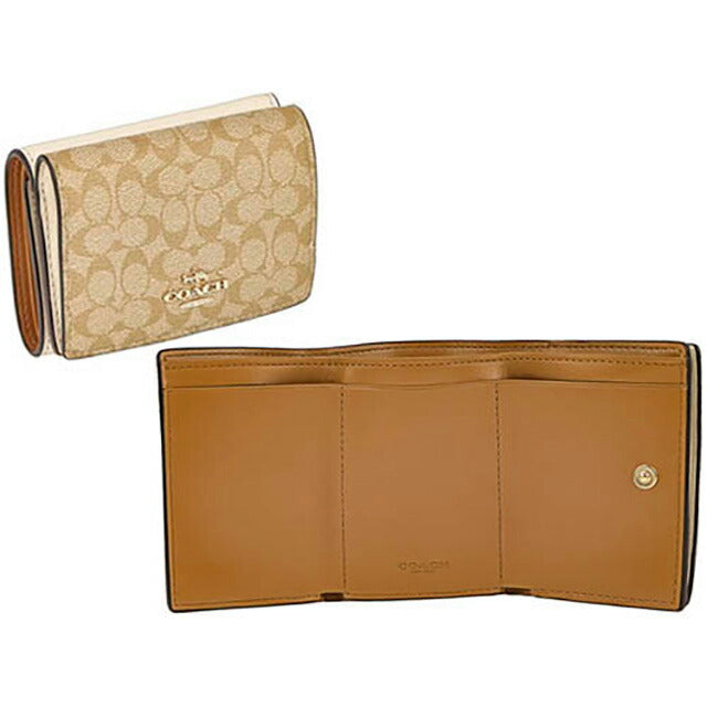 COACH 三つ折り財布 91806 IMDQC コーチ 三つ折り財布 レディース ブランド COACH シグネチャー
