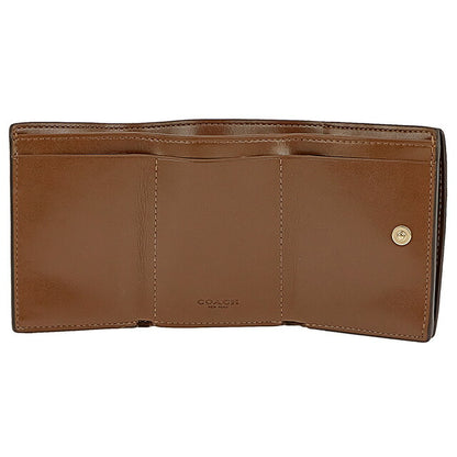 コーチ 三つ折り財布 メンズ レディース ブランド COACH シグネチャー 91806 IME74 1 ベージュ/ライトブラウン 91806-IME74-1