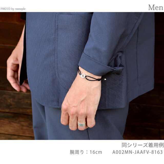 グッチ ブレスレット メンズ レディース ブランド GUCCI インターロッキング ロゴ A002MN JAAFV シルバー ブラック アクセサリー A002MN-JAAFV-8163