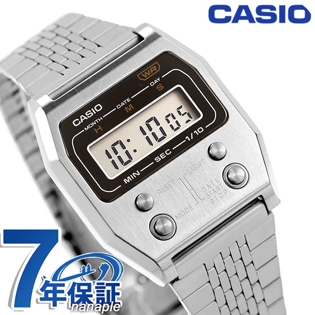 美品 CASIO A1100D-1 シルバー スタンダード（CASIO） CASIO “STANDARD PREMIUM” A1100D-1JF SILVER