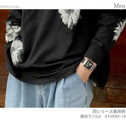 カシオ チープカシオ CASIO クォーツ 電池式 A130WE-7A クラシック ユニセックス チプカシ メンズ レディース 腕時計 ブランド カシオ casio デジタル グレー A130WE-7ADF