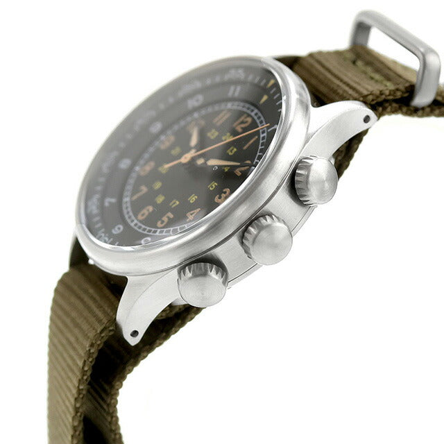 モントルロロイ ミリタリーウォッチ TYPE A-15 Elapsed watch クォーツ 電池式 腕時計 ブランド メンズ M.R.M.W. A15-02GN アナログ A15-02GN