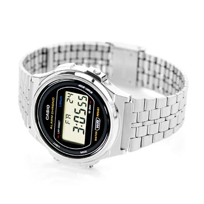 カシオ チープカシオ CASIO クォーツ 電池式 A171WE-1A ビンテージ 海外モデル ユニセックス チプカシ 腕時計 ブランド カシオ casio デジタル ブラック 黒 A171WE-1ADF