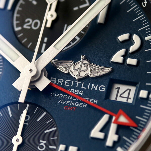ブライトリング アベンジャー クロノグラフ GMT 45 自動巻き 腕時計 ブランド メンズ クロノグラフ BREITLING A24315101C1X1 アナログ A24315101C1X1