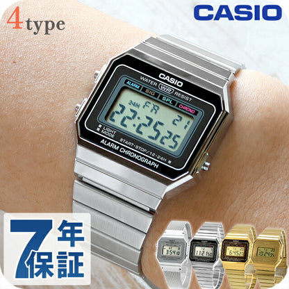 カシオ チープカシオ CASIO ヴィンテージ クォーツ 電池式 A700 海外モデル ユニセックス チプカシ メンズ レディース 腕時計 ブランド デジタル ブラック ゴールド ブラウン グレー 黒 選べるモデル おしゃれ 防水 かわいい プレゼント 実用的