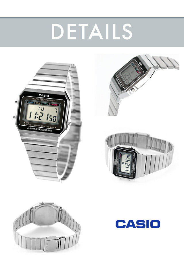 カシオ チープカシオ CASIO ヴィンテージ クォーツ 電池式 A700 海外モデル ユニセックス チプカシ メンズ レディース 腕時計 ブランド デジタル ブラック ゴールド ブラウン グレー 黒 選べるモデル おしゃれ 防水 かわいい プレゼント 実用的