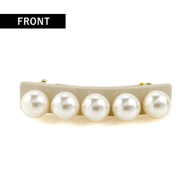 アレクサンドル ドゥ パリ バレッタ レディース ブランド ALEXANDRE DE PARIS ペルル 人工真珠 AA6-16919-05-S ベージュ ヘアアクセサリー AA6-16919-05-S