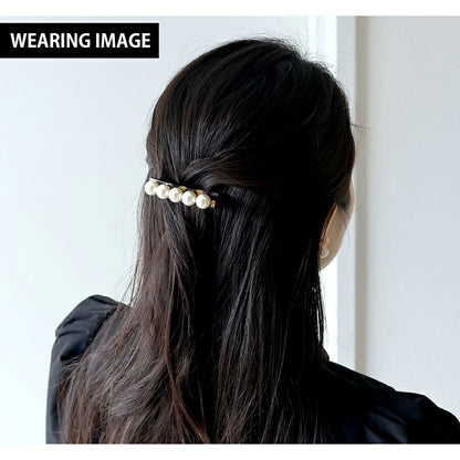 アレクサンドル ドゥ パリ バレッタ レディース ブランド ALEXANDRE DE PARIS ペルル 人工真珠 AA6-16919-05-W べっ甲 ヘアアクセサリー AA6-16919-05-W