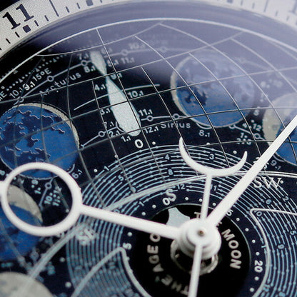 Genuine product, loan eligible, Citizen Campanola Cosmo Sign, Constellations Panel, Moon Age, CITIZEN Watch, Watch Brand AA7800-02L Men&