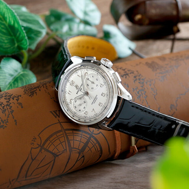 ブライトリング プレミエ B09 クロノグラフ 40 手巻き 腕時計 ブランド メンズ クロノグラフ BREITLING AB0930371G1P1 アナログ AB0930371G1P1