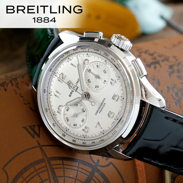 ブライトリング プレミエ B09 クロノグラフ 40 手巻き 腕時計 ブランド メンズ クロノグラフ BREITLING AB0930371G1P1 アナログ AB0930371G1P1