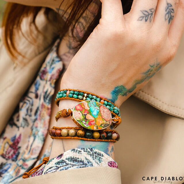 ケープディアブロ CAPE DIABLO CDBL0016 3連ブレス ワンダフルガッティスブレスレット ABCD00069L