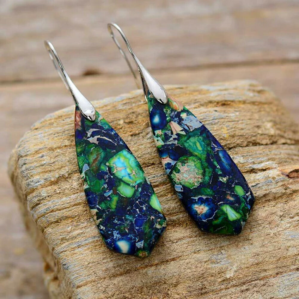 ケープディアブロ CAPE DIABLO CDER0050 アクアジャスパーピアス ABCD00157L