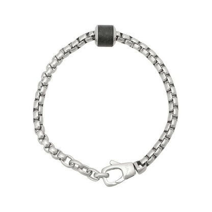 エンポリオアルマーニ EMPORIO ARMANI EGS2911040 イーグルロゴ ブレスレット ブラック/シルバー メンズ アクセサリー ABEA00229M