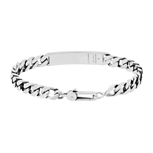 グッチ GUCCI 455321-J8400-0701 19cm GOST グッチゴースト シルバー チェーン ブレスレット 19号 アクセサリー ABGU00358M