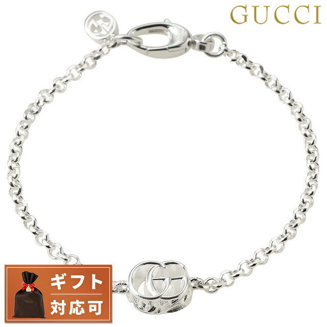 グッチ GUCCI 770756 J8400 8106 17cm GGマーモント ダブルG ブレスレット 17cm シルバー レディース メンズ ユニセックス アクセサリー ABGU00545L