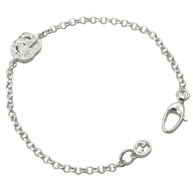グッチ GUCCI 770756 J8400 8106 17cm GGマーモント ダブルG ブレスレット 17cm シルバー レディース メンズ ユニセックス アクセサリー ABGU00545L