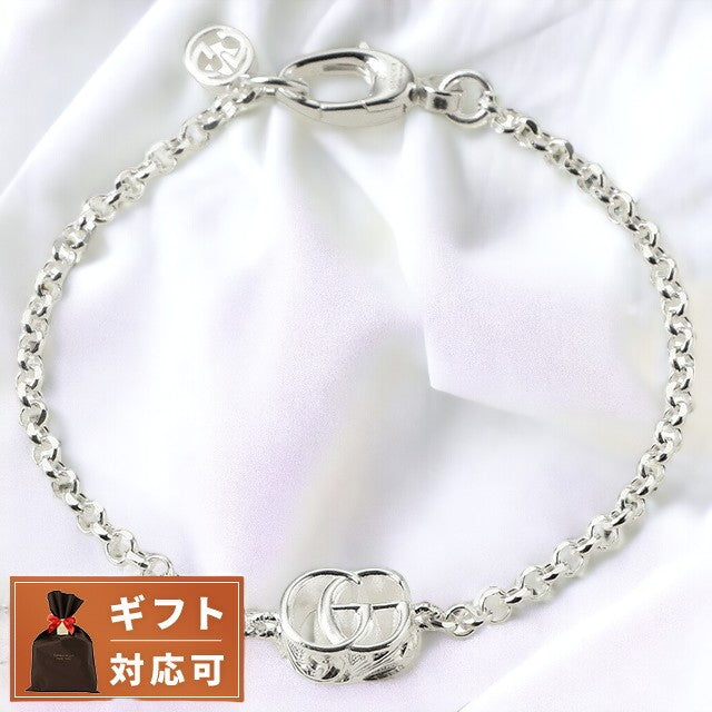 グッチ GUCCI 770756 J8400 8106 18cm GGマーモント ダブルG ブレスレット 18cm シルバー レディース メンズ ユニセックス アクセサリー ABGU00546L