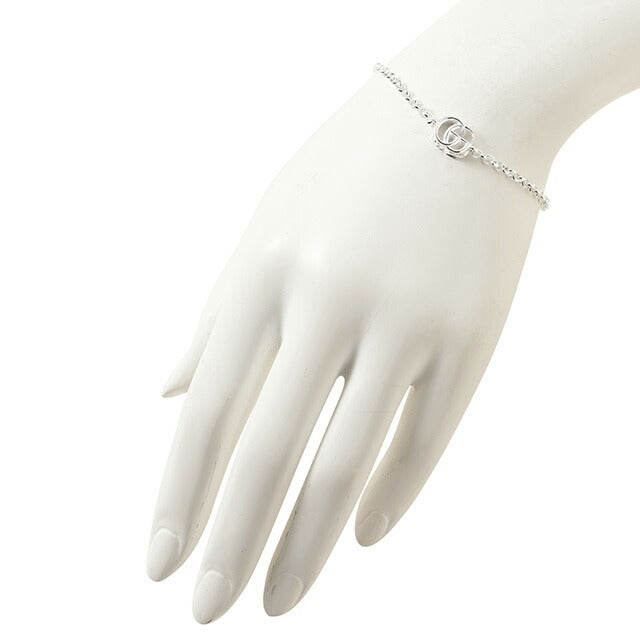 グッチ GUCCI 770756 J8400 8106 18cm GGマーモント ダブルG ブレスレット 18cm シルバー レディース メンズ ユニセックス アクセサリー ABGU00546L
