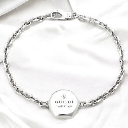 グッチ GUCCI 779169 J8400 8106 18cm トレードマーク エングレービング ブレスレット シルバー レディース メンズ アクセサリー ABGU00557L