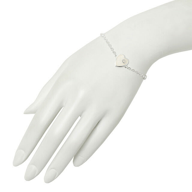 グッチ GUCCI 645546 J8400 1184 17cm インターロッキングG マザーオブパール エナメル ハート ブレスレット レディース アクセ ABGU00560L