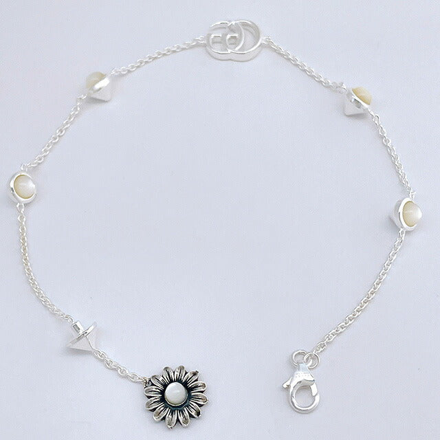 グッチ GUCCI 773229 JAAFQ 8135 16cm GGマーモント ダブルG フラワー ブレスレット シルバー レディース アクセサリー GG MARMONT BRACELET ABGU00562L