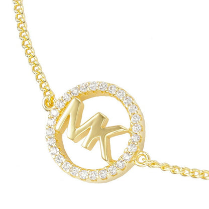 マイケルコース MICHAEL KORS MKC1246AN710 MKロゴ パヴェ サークル スライダー ブレスレット ゴールド レディース アクセサリー ABMK00218L