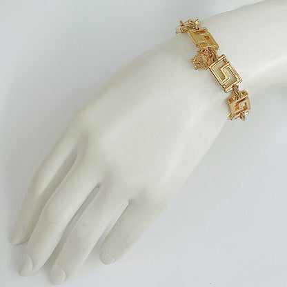 ヴェルサーチ VERSACE DG07719 DJMT 3J000 メドゥーサチャーム グレカチェーン ブレスレット ゴールド レディース メンズ ユニセックス アクセサリー ABVE00077L