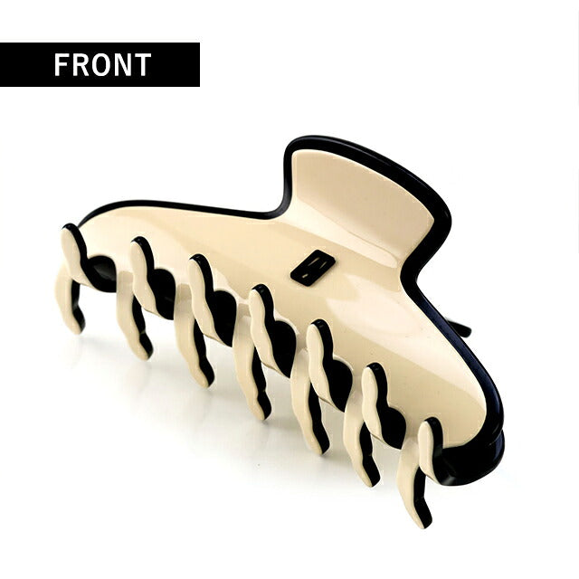 アレクサンドル ドゥ パリ ヘアクリップ レディース ブランド ALEXANDRE DE PARIS パリジェンヌLクリップ ACCL-17630-03-Y ベージュ ブラック ACCL-17630-03-Y