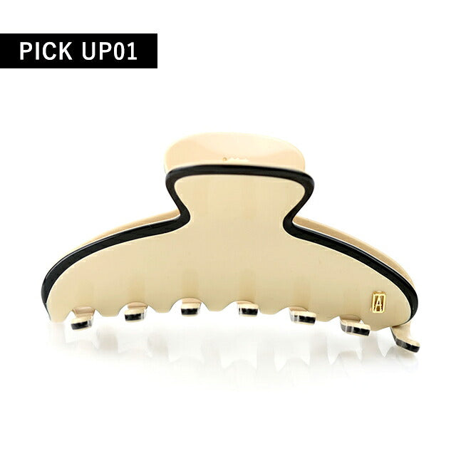 アレクサンドル ドゥ パリ ヘアクリップ レディース ブランド ALEXANDRE DE PARIS リズレMクリップ ACCM-14278-03-S ベージュ ブラック ACCM-14278-03-S