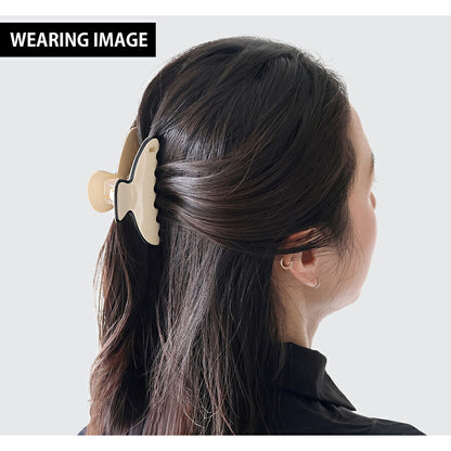 アレクサンドル ドゥ パリ ヘアクリップ レディース ブランド ALEXANDRE DE PARIS リズレMクリップ ACCM-14278-03-S ベージュ ブラック ACCM-14278-03-S