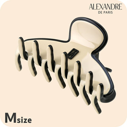 アレクサンドル ドゥ パリ ヘアクリップ レディース ブランド ALEXANDRE DE PARIS パリジェンヌMクリップ ACCM-17630-04-Y ベージュ ブラック ACCM-17630-04-Y