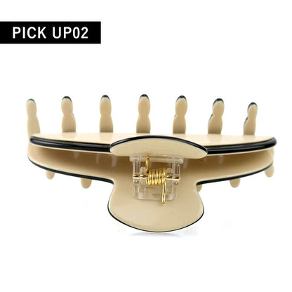 アレクサンドル ドゥ パリ ヘアクリップ レディース ブランド ALEXANDRE DE PARIS リズレSクリップ ACCS-16161-02-S ベージュ ブラック ACCS-16161-02-S