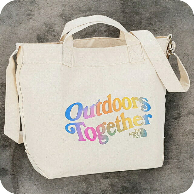 ザ・ノースフェイス トートバッグ メンズ レディース ブランド THE NORTH FACE ADJUSTABLE C TOTE アイボリー ADJUSTABLECTOTE-IX9