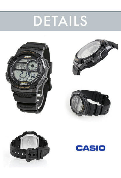 カシオ チープカシオ CASIO スタンダード クォーツ 電池式 AE-1000W メンズ チプカシ 腕時計 ブランド カシオ casio デジタル ブラック 黒 選べるモデル おしゃれ 防水 小さい 軽い かわいい プレゼント 実用的