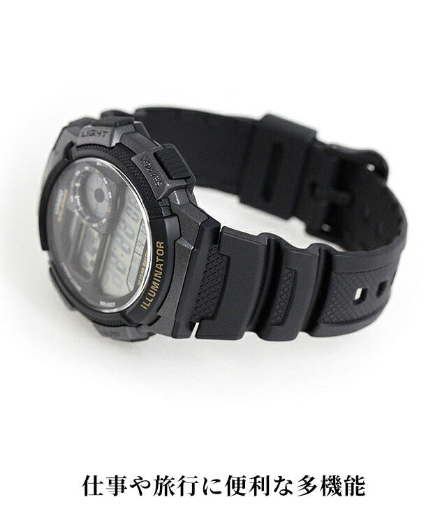カシオ チープカシオ CASIO スタンダード クォーツ 電池式 AE-1000W メンズ チプカシ 腕時計 ブランド カシオ casio デジタル ブラック 黒 選べるモデル おしゃれ 防水 小さい 軽い かわいい プレゼント 実用的